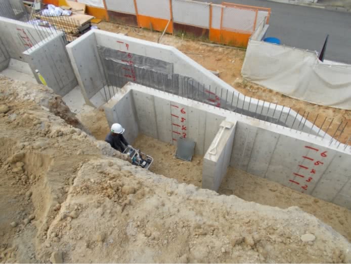 宅地造成の現場